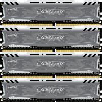 Модуль пам'яті для комп'ютера DDR4 16GB (4x4GB) 2400 MHz Ballistix Sport Micron (BLS4C4G4D240FSB)