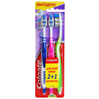 Зубна щітка Colgate базовая Зиг заг + средняя (8935236000369)