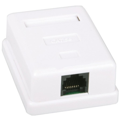 Network socket RJ45 x1 UTP 5e Kingda (KD-WP6034-C5e)