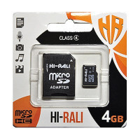 Карта пам'яті Hi-Rali 4GB microSDHC class 4 (HI-4GBSDCL4-01)