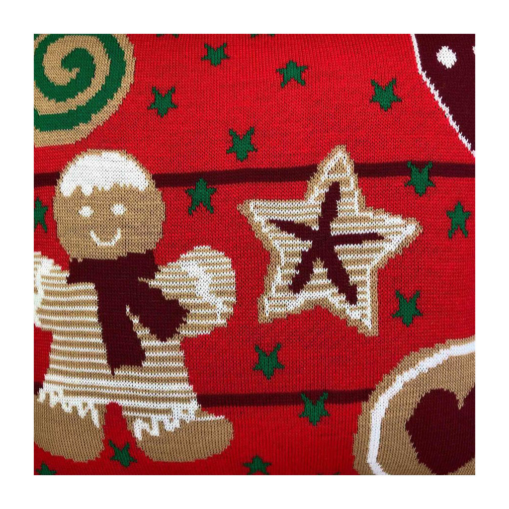 Наволочка Прованс в'язана Печиво 45х45 см Червона (23102)