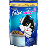 Wet food for cats Purina Felix Fantastic Junior in jelly with chicken 100 g (7613035072848)