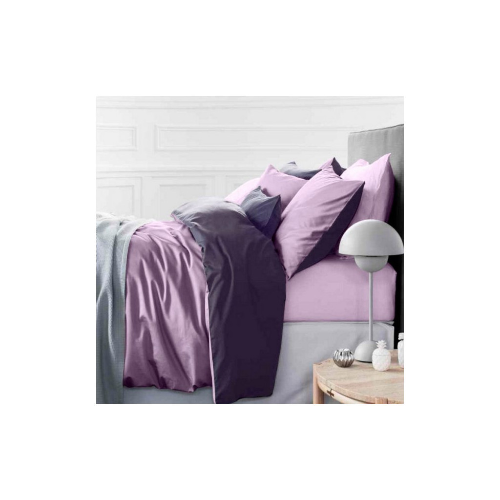Постільна білизна MirSon Сатин Premium Violet 0199+0231 143х210 (2200000687166)