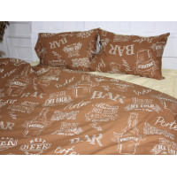 Bed linen MirSon Beige Ranforce Elite 17-0509 Beer Bar Porter Single (2200004665290)