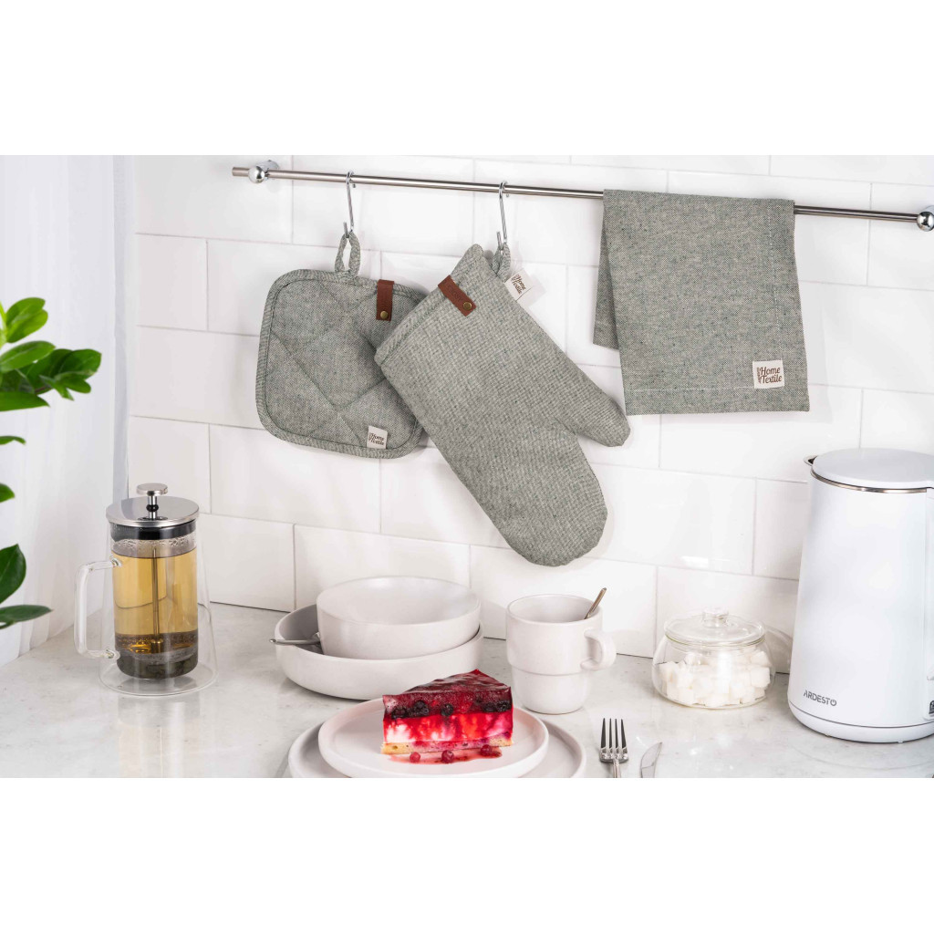 Серветка на стіл Ardesto Oliver зелений 40х40 см, 100% бавовна (ART06OG)