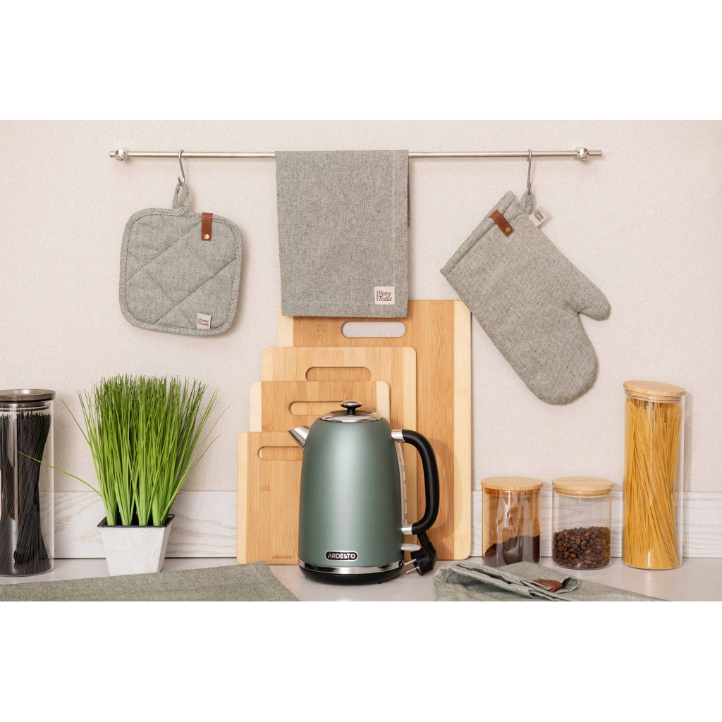 Серветка на стіл Ardesto Oliver зелений 40х40 см, 100% бавовна (ART06OG)