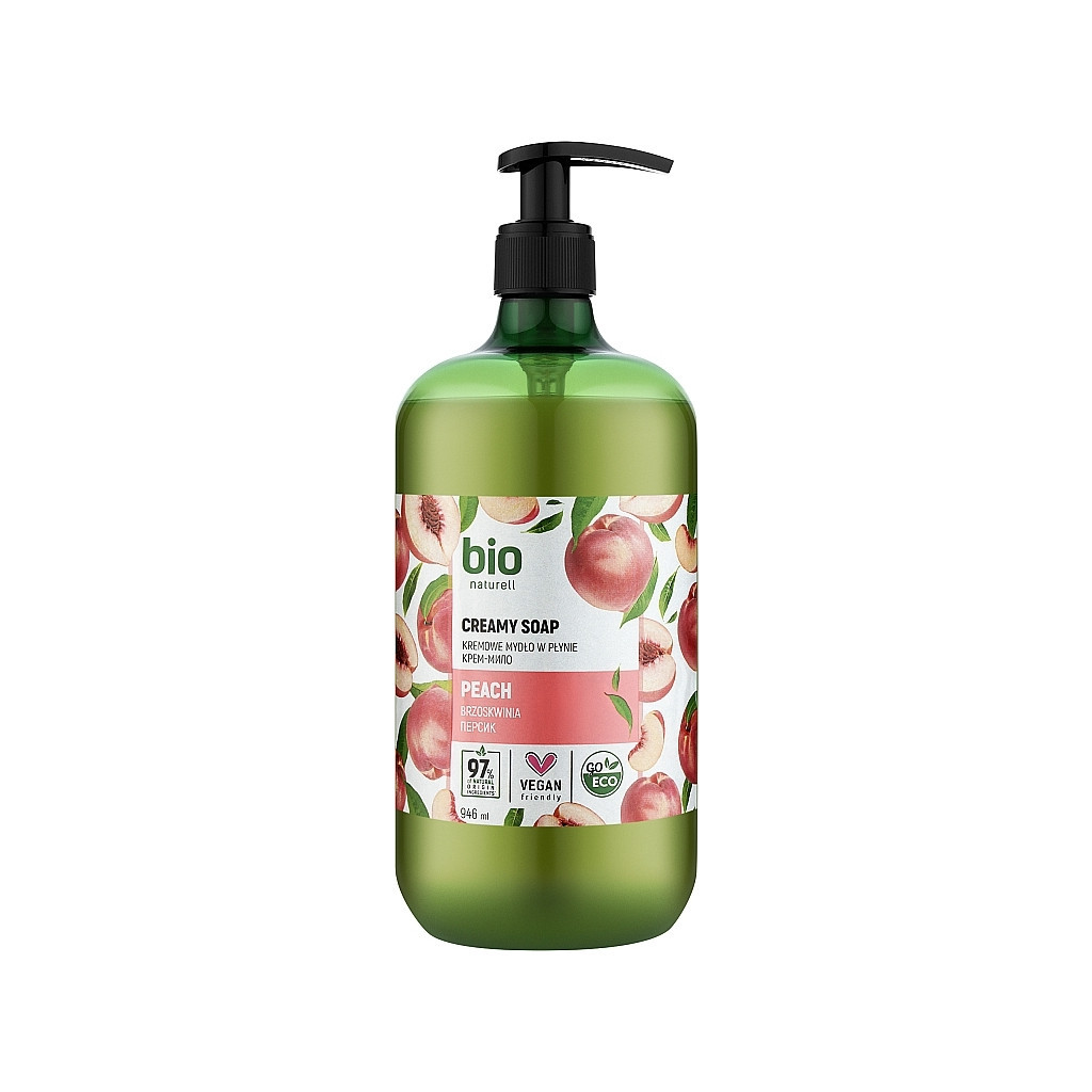 Рідке мило Bio Naturell Peach Creamy Soap Персик 946 мл (4820168434419)