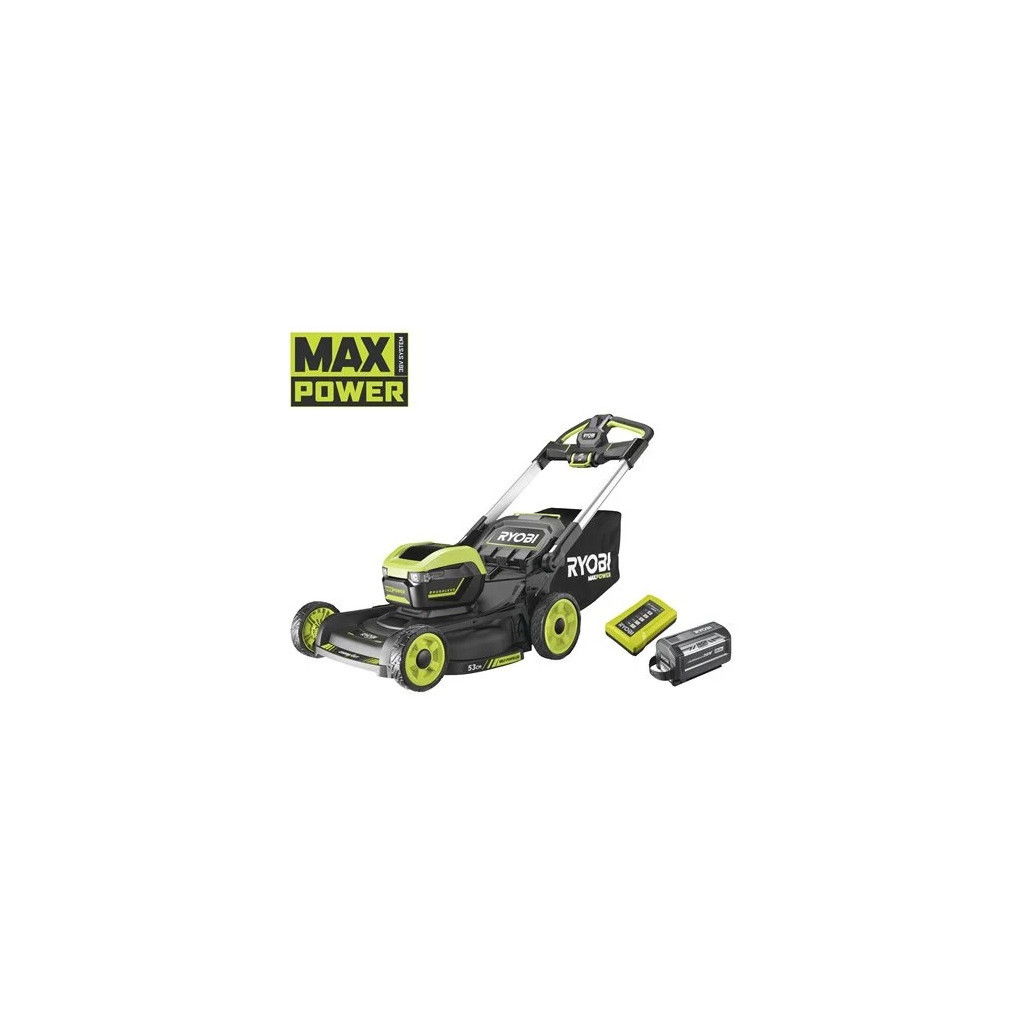 Газонокосарка Ryobi RY36LMXSP53A-160 самохідна, 36В MAX POWER, 1х6Аг, дека 53см, 70л (5133005802)