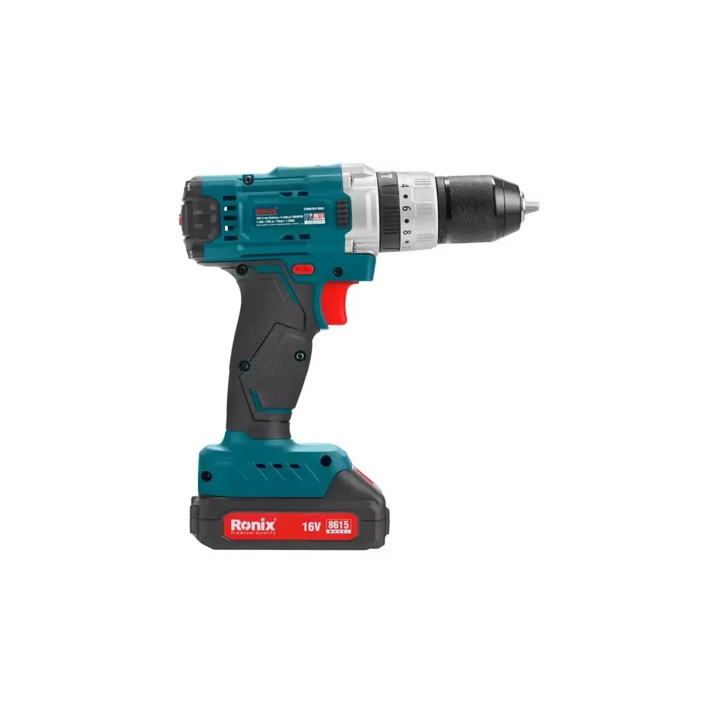 Шуруповерт Ronix акумуляторний 16В, 1.5Ah x 2 (8615)