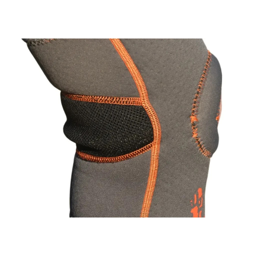 Фіксатор коліна MadMax MFA-297 Knee Support with Patella Stabilizer Dark Grey/Orange M (MFA-297_M)