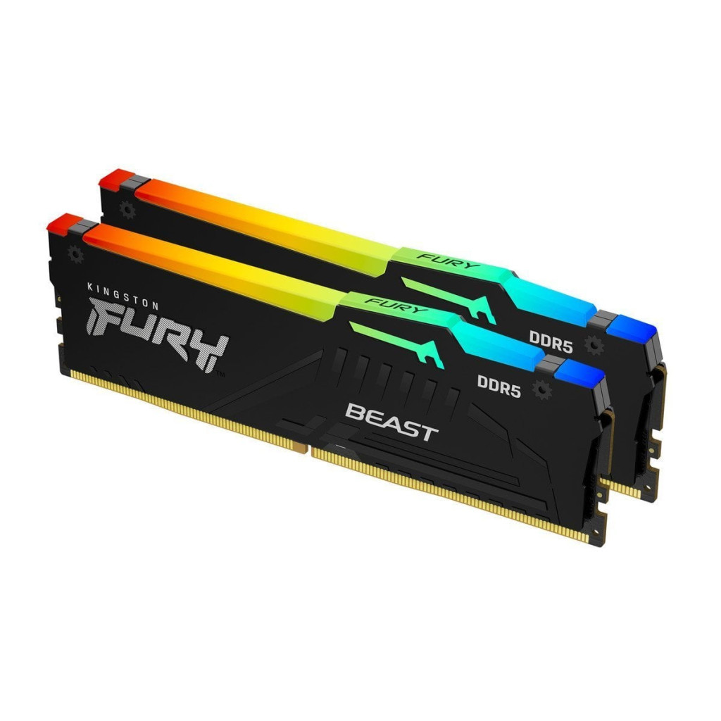 Модуль пам'яті для комп'ютера DDR5 16GB (2x8GB) 5200 MHz Beast RGB Kingston Fury (ex.HyperX) (KF552C36BBEAK2-16) Модуль пам'яті для комп'ютера DDR5 16GB (2x8GB) 5200 MHz Beast RGB Kingston Fury (ex.HyperX) (KF552C36BBEAK2-16)
