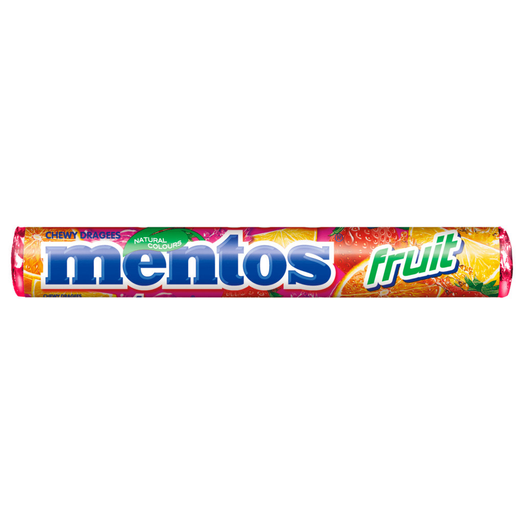 Цукерка Mentos Фрукти 37 г (87108026)