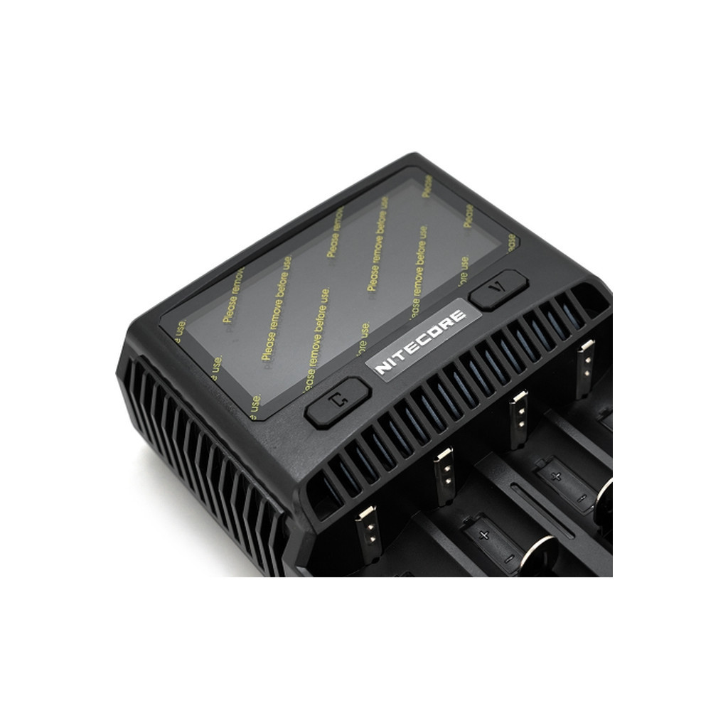 Зарядний пристрій для акумуляторів Nitecore SC4 (4 channels, LCD, Li-ion, Ni-MH, Ni-Cd, AA(R6), ААA(R03), AAAA, С(R14), 3A) (NITD4LCDSC4)
