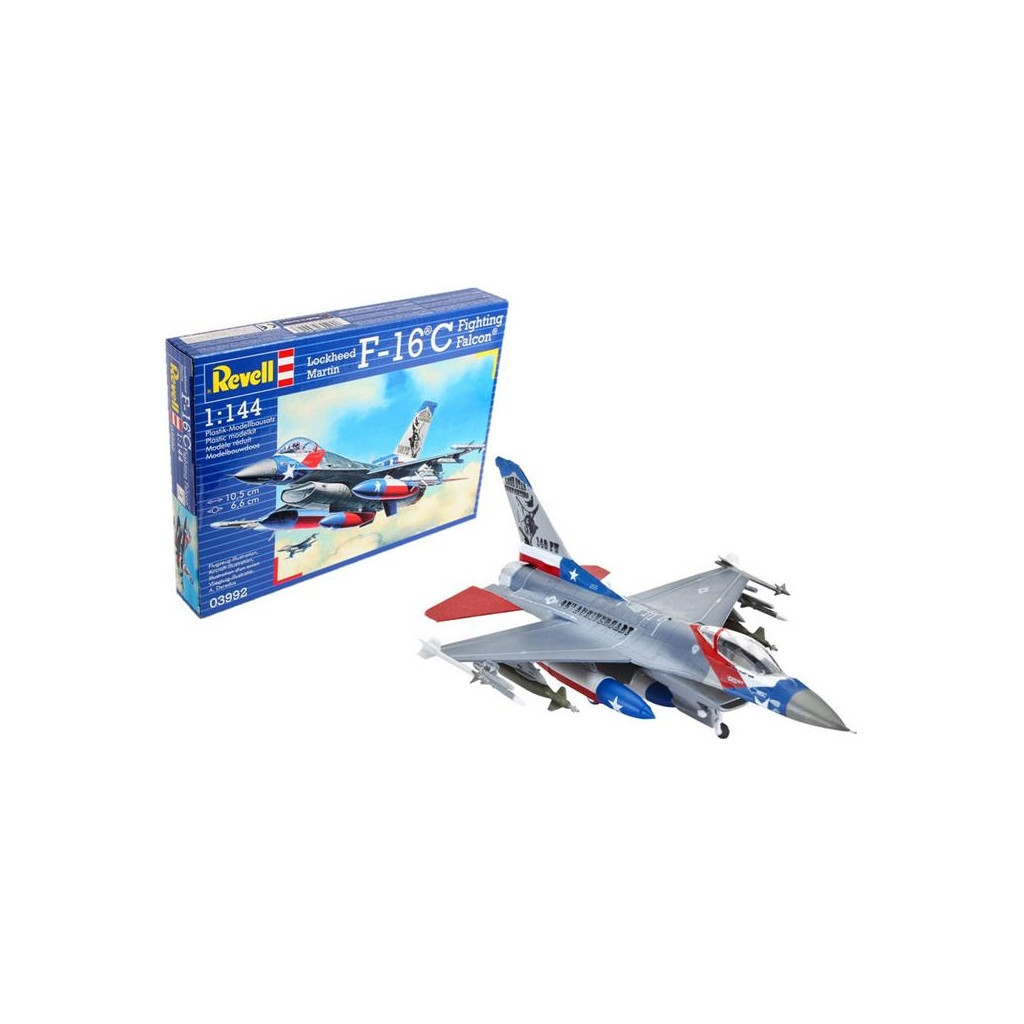Збірна модель Revell Винищувач F-16C Fighting Falcon рівень 4 масштаб 1:144 (RVL-03992)