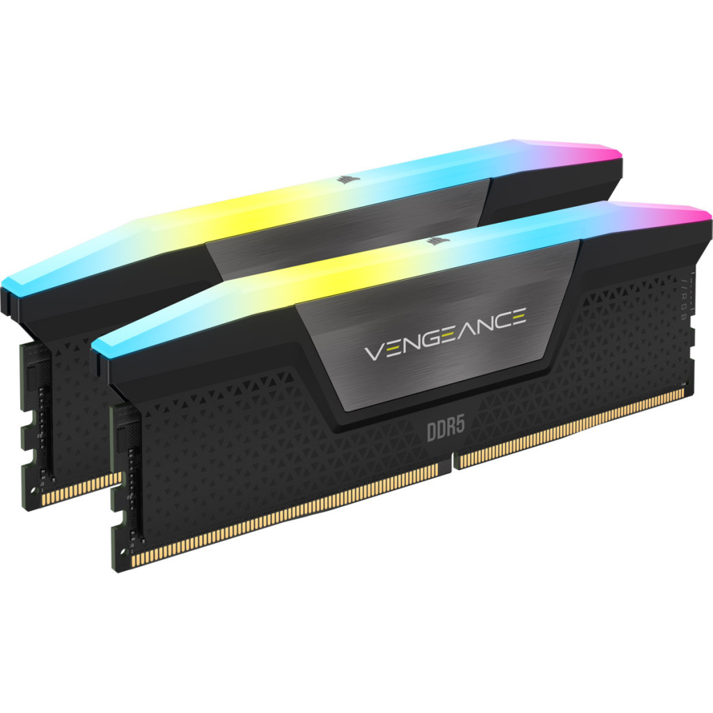 Модуль пам'яті для комп'ютера DDR5 96GB (2x48GB) 6400 MHz Vengeance RGB Black Corsair (CMH96GX5M2B6400C32) Модуль пам'яті для комп'ютера DDR5 96GB (2x48GB) 6400 MHz Vengeance RGB Black Corsair (CMH96GX5M2B6400C32)