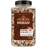 Крупа Bisan Суміш рису натурал, червоного та чорного 800 г (4820186124583)
