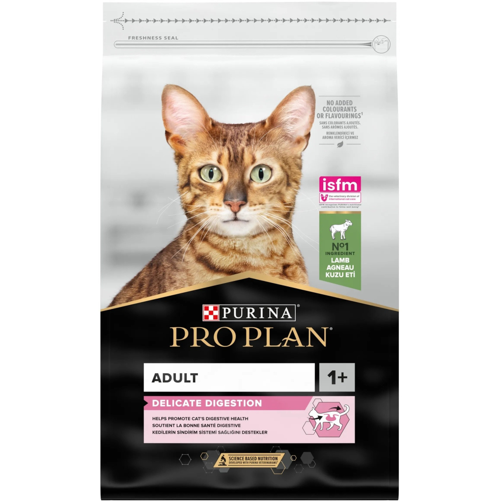 Сухий корм для кішок Purina Pro Plan Delicate Lamb зі смаком ягняти 10 кг (7613035846944)