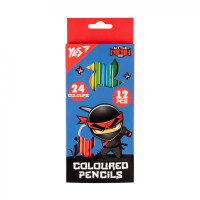 Colored pencils Yes Ninja (blue red), double-sided 12 pcs. 24 rounds (290749)