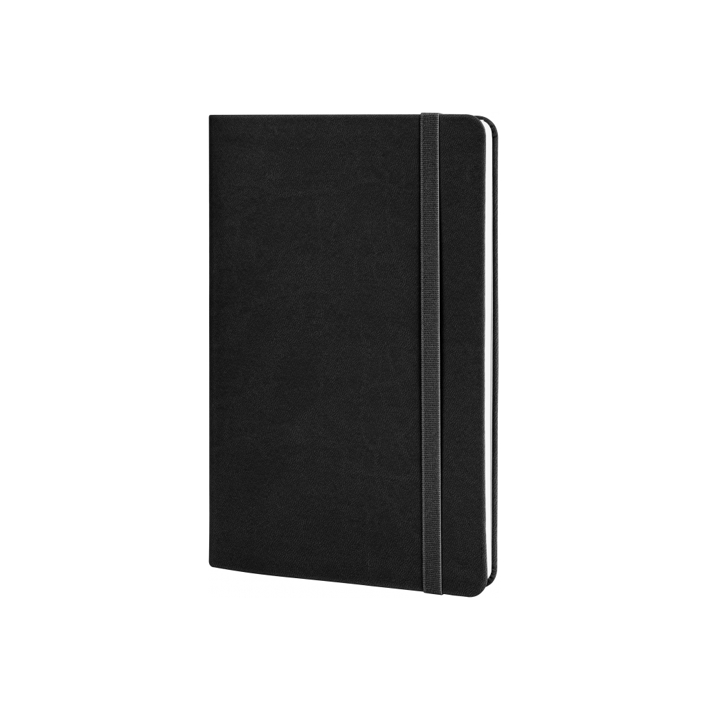 Книга записна Optima А5 VIVELLA, м’яка обкладинка, гумка, білий блок лінія, чорний (O27104-01) Книга записна Optima А5 VIVELLA, м’яка обкладинка, гумка, білий блок лінія, чорний (O27104-01)