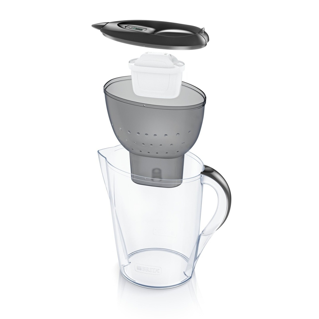 Фільтр-глечик Brita Marella Memo MXPro 2.4л (1.4л води) з фільтр-картриджем, графіт (1052794)