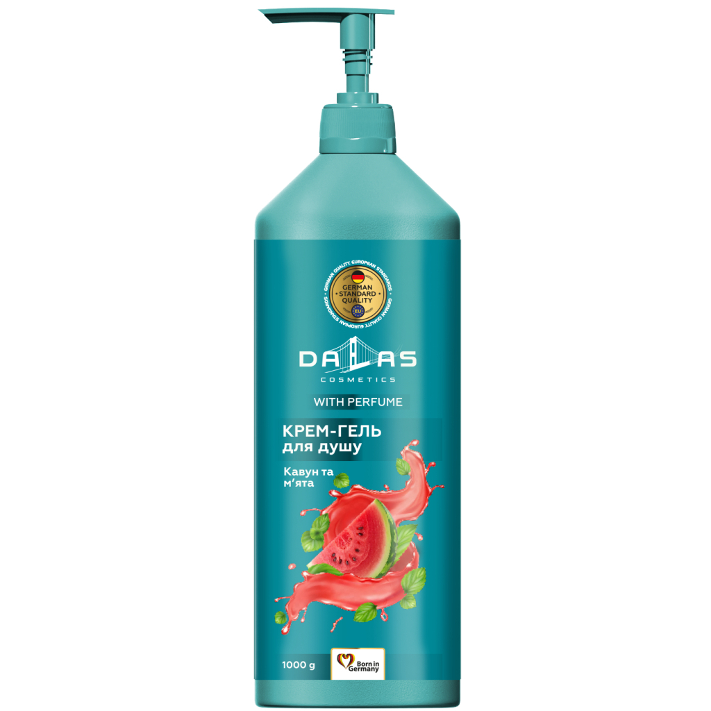Гель для душу Dalas Cosmetics Кавун та м'ята 1000 г (4823128004844)