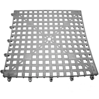 Барний килимок The Bars 33x33 см, срібний (TPMS)