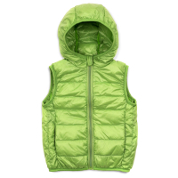 Жилет дитячий Kurt пуховий з капюшоном (V-HT-580T-150-green)