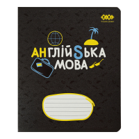 ZiBi subject notebook BLACK, 36 sheets, grid, English (ZB.1730-01)