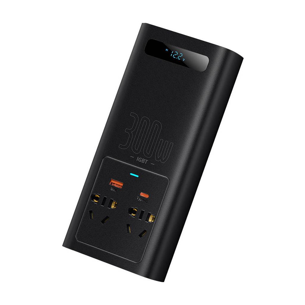 Автомобільний інвертор 12V/220V 300W IGBT Baseus In-car Inverter Baseus (CGNB010101)