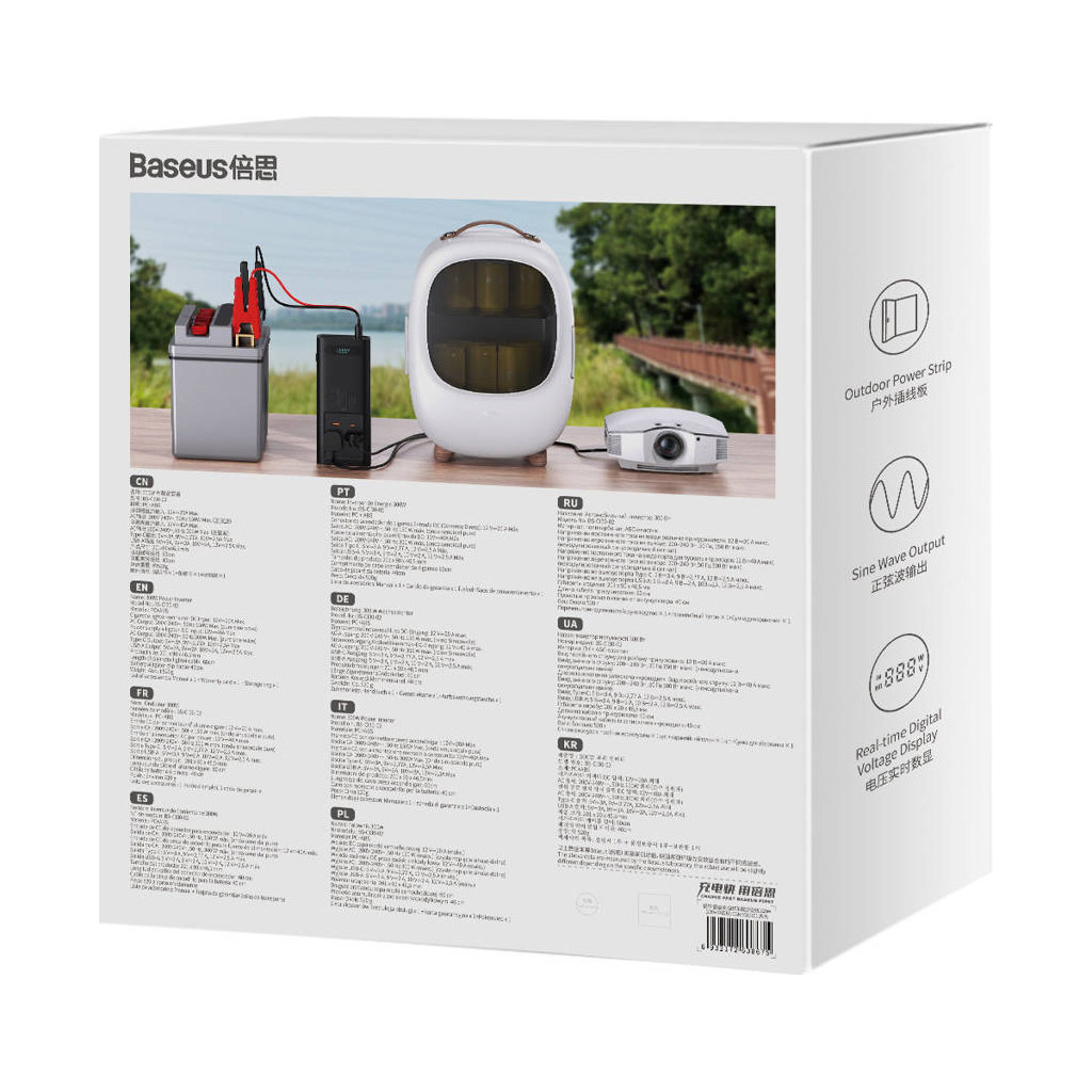 Автомобільний інвертор 12V/220V 300W IGBT Baseus In-car Inverter Baseus (CGNB010101)