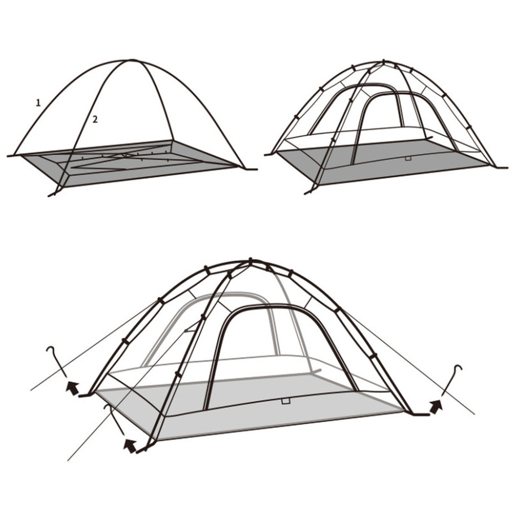 Намет Naturehike двомісний CNK2450WS030 помаранчевий (6975641887058)