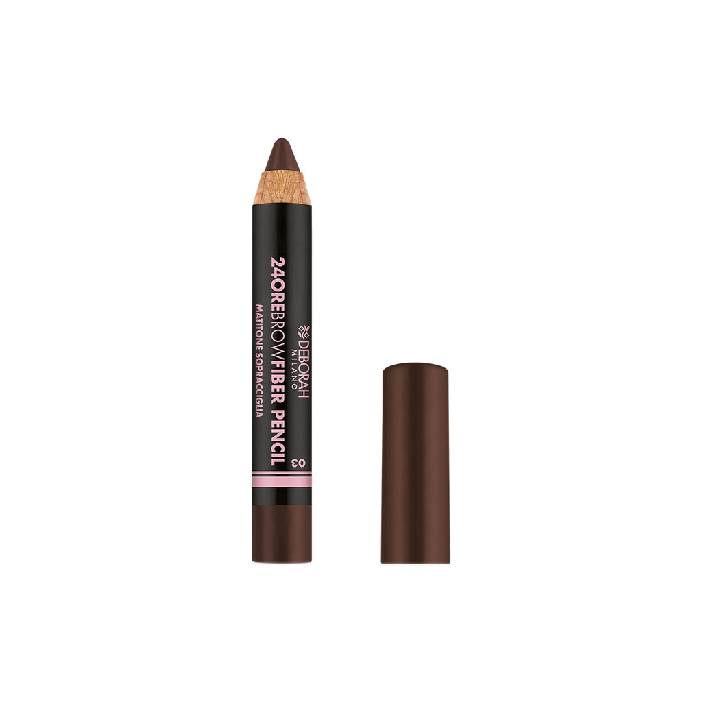 Олівець для брів Deborah 24ORE Brow Fiber Pencil 03 - Dark Brown (8009518160697)