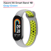 Ремінець до фітнес браслета BeCover Vents Style для Xiaomi Mi Smart Band 10 Gray-Green (713631)