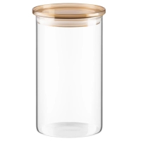 Банка Ardesto Fresh 1100 мл, скло, пластик, прозорий (AR1311SFM)