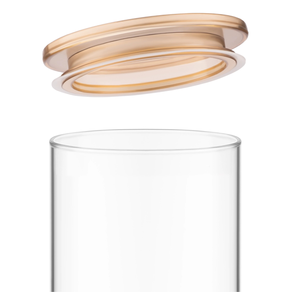 Банка Ardesto Fresh 1100 мл, скло, пластик, прозорий (AR1311SFM)