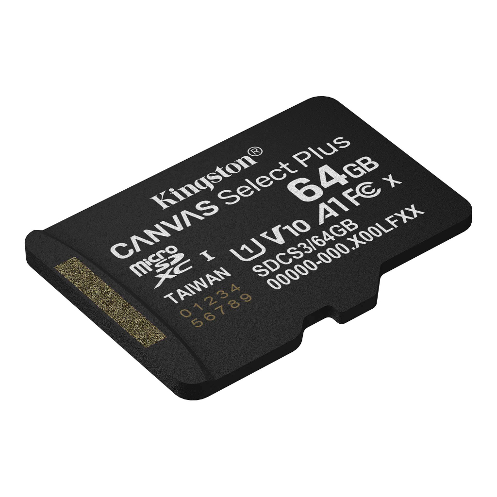 Карта пам'яті Kingston 64GB microSDXC class 10 UHS-I V10 A1 Canvas Select Plus (SDCS3/64GBSP) Карта пам'яті Kingston 64GB microSDXC class 10 UHS-I V10 A1 Canvas Select Plus (SDCS3/64GBSP)