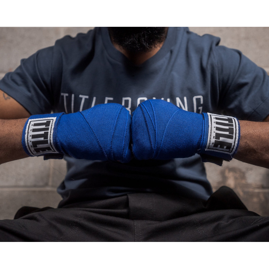 Бинт для спорту Title Boxing Select 180" Semi Elastic Mexican 4.5м Royal (SMHW XL RY)