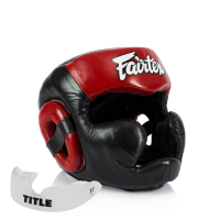 Boxing helmet Fairtex HG13 Black/Red L (HG13_L_Black/Red)