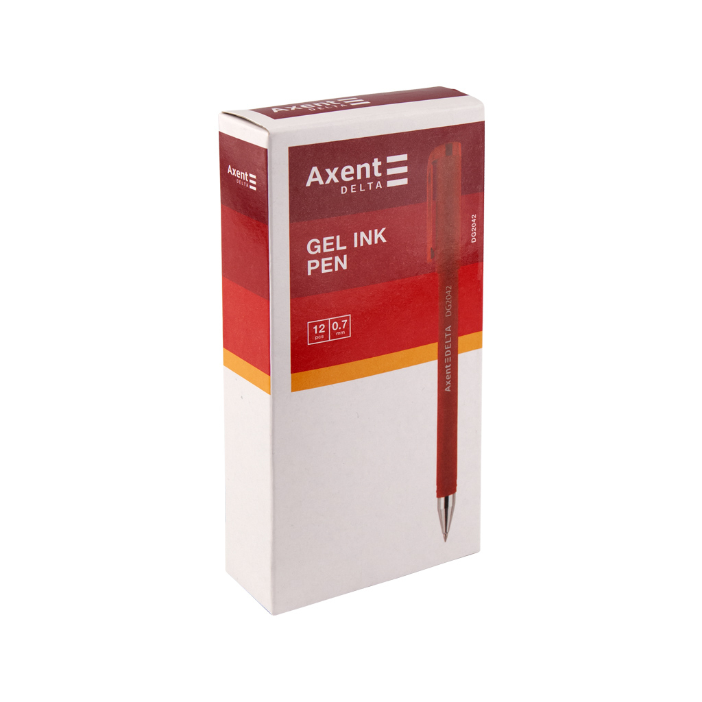 Ручка гелева Axent Delta by Axent Червона 0.7 мм (DG2042-06)