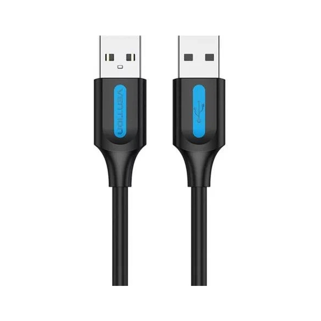 Дата кабель USB 2.0 AM/AM 1.0m black Vention (COJBF)