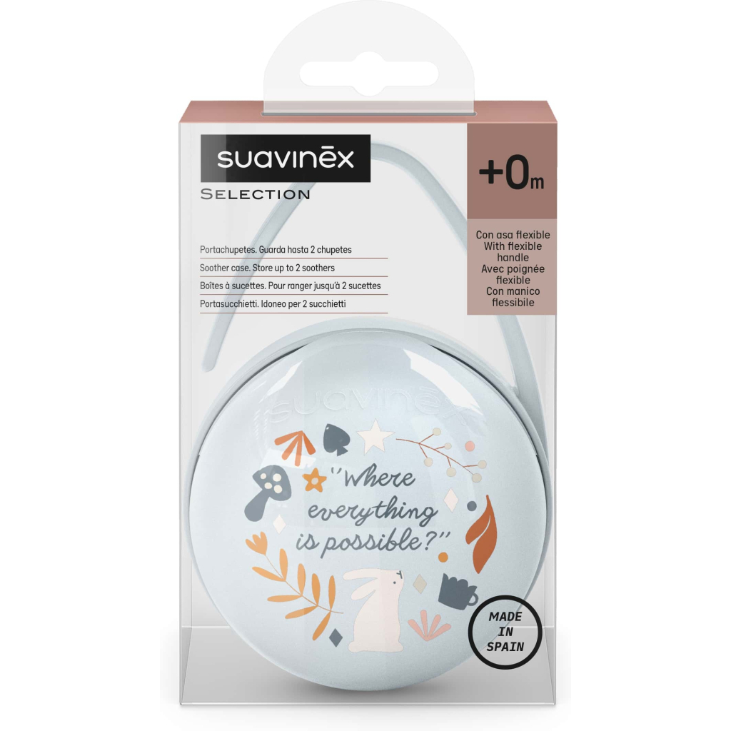 Контейнер для пустушок Suavinex Wonderland, блакитний (308736)