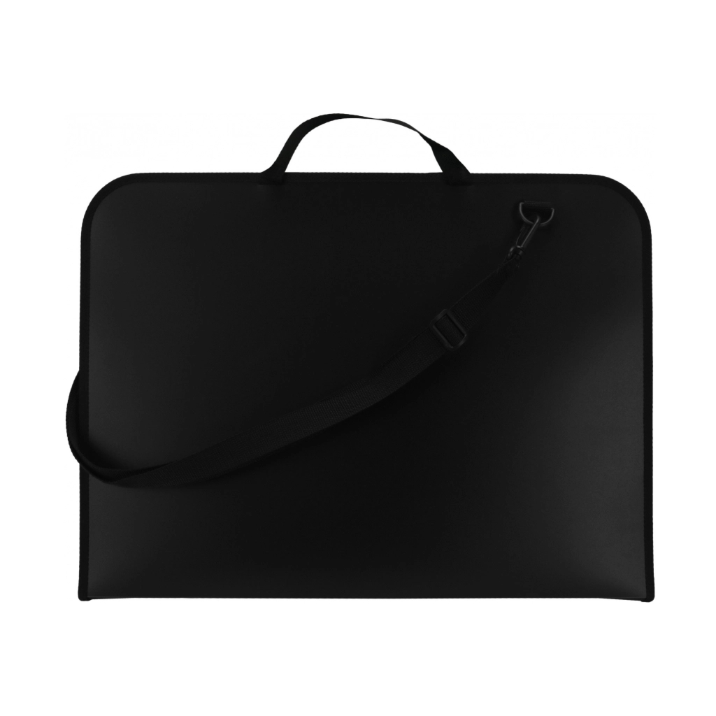 Папка - портфель Maxi А3 пластиковий на блискавці, чорний (MX30004) Папка - портфель Maxi А3 пластиковий на блискавці, чорний (MX30004)