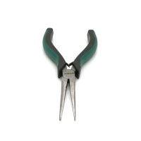 Voltronic flat-nose pliers long, black-green handles 155 x 55, Q100 (YT-UL155x55)