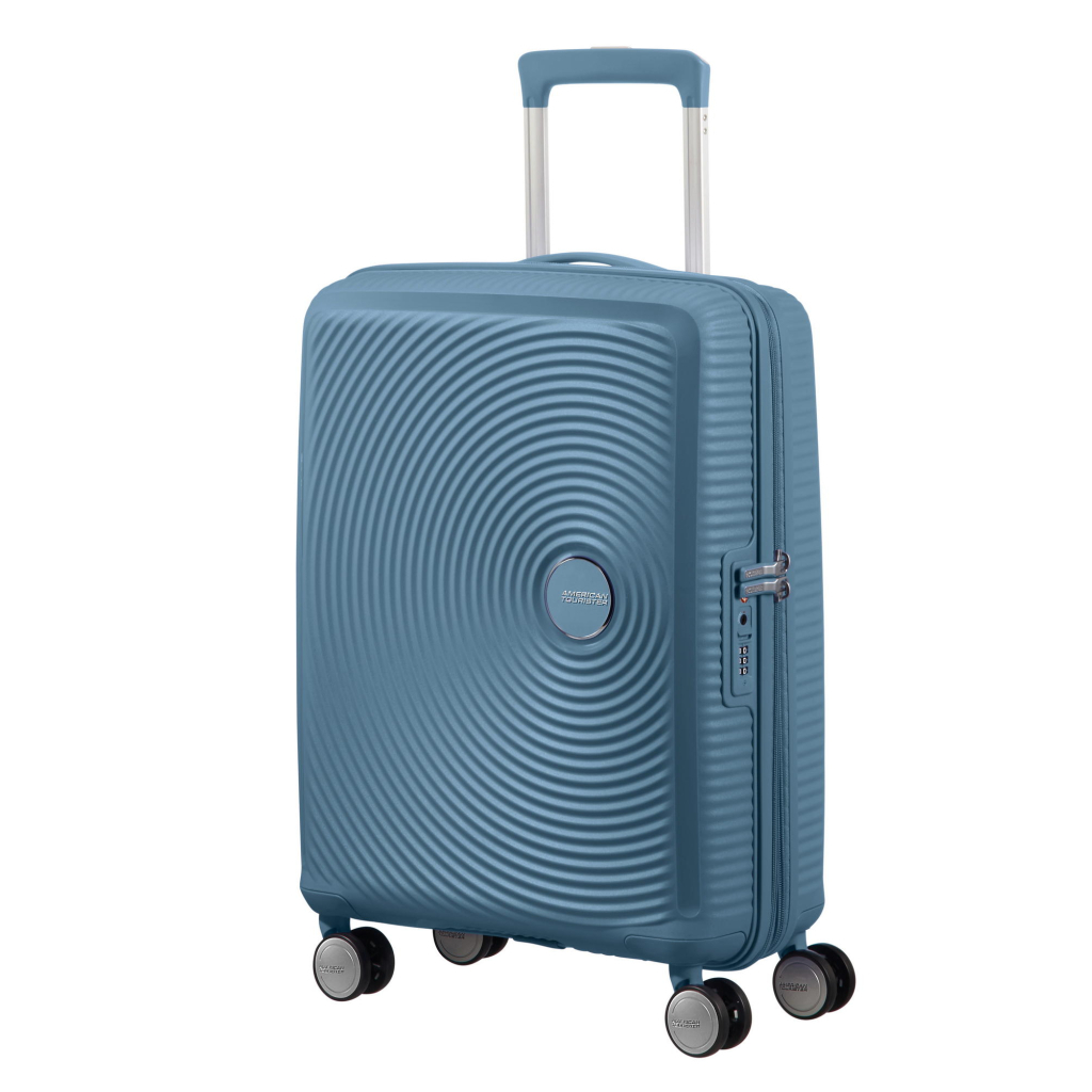 Валіза American Tourister Soundbox 35.5/41 л сіро-синя (32G*51001)