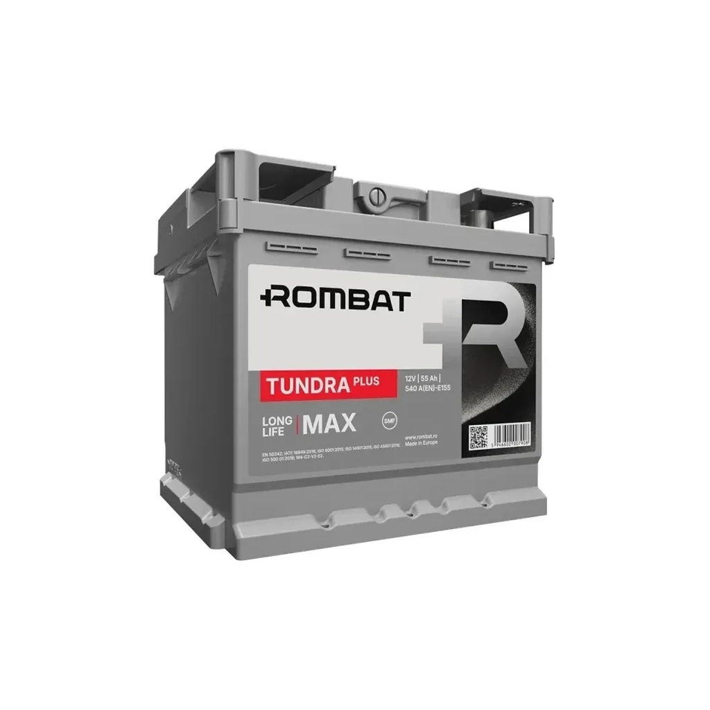 Акумулятор автомобільний ROMBAT 6CT-55 (0) Tundra Plus E155 Акумулятор автомобільний ROMBAT 6CT-55 (0) Tundra Plus E155