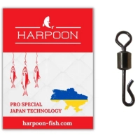 Вертлюг Harpoon швидкознімний No.4 7шт Срібний (2700000024874)