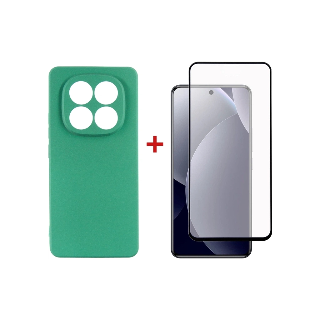 Чохол до мобільного телефона Dengos Soft Cover + Glass Xiaomi Redmi Note 15 Pro 4G Mint (DG-KM-196)
