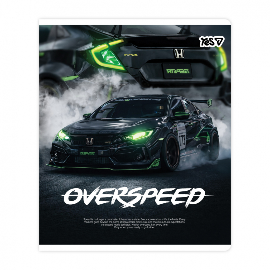 Зошит Yes Overspeed А5 18 аркушів лінія (768589) Зошит Yes Overspeed А5 18 аркушів лінія (768589)