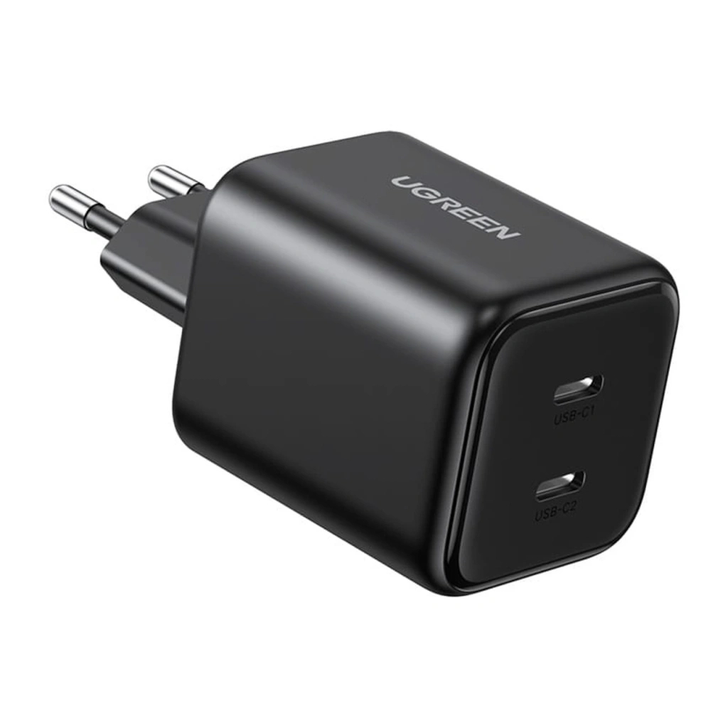 Зарядний пристрій Ugreen X526 2xUSB-C PD45W GaN black (65058)