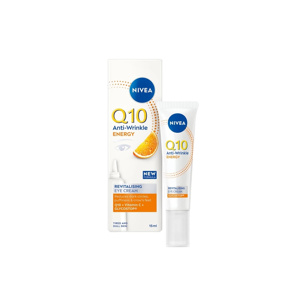 Крем для шкіри навколо очей Nivea Q10 Energy Eye Cream 15 мл (4005900915900)
